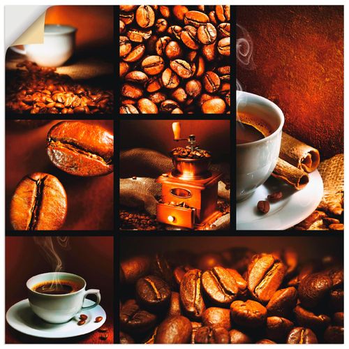 4062144381595 - Wandbild ARTLAND Kaffee Collage Bilder Gr B H 40 cm x 40 cm Wandaufkleber - Vinyl Getränke quadratisch 1 St braun Bild Poster Bilder als Leinwandbild Wandaufkleber oder in versch Größen 4062144381595 - Wandbild ARTLAND Kaffee Collage Bilder Gr B H 40 cm x 40 cm Wandaufkleber - Vinyl Getränke quadratisch 1 St braun Bild Poster Bilder als Leinwandbild Wandaufkleber oder in versch Größen