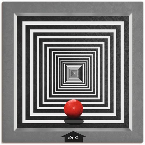 4055327839990 - Wandbild ARTLAND Mach es Bilder Gr B H 70 cm x 70 cm Leinwandbild Muster 1 St schwarz Bild Kunstdruck Kunstdrucke Bilder als Leinwandbild Wandaufkleber oder Poster in versch Größen