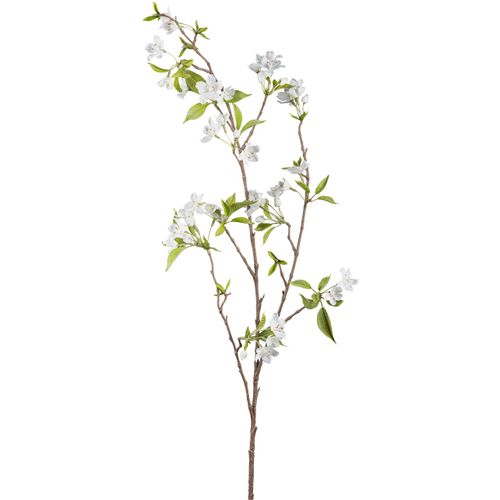 4064118319665 - Kunstzweig CREATIV GREEN Birnblütenzweig weiß H115cm Kunststoff Kunstpflanzen mit zarten Blüten
