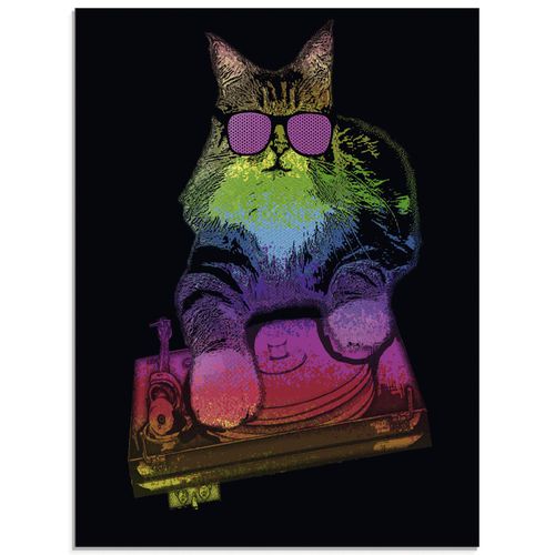 4059745990158 - Glasbild ARTLAND Witzige DJ Katze Party Musik Bilder Gr B H 45 cm x 60 cm Glasbild Humor Hochformat 1 St bunt Bild Glasbild Glasbilder Bilder in verschiedenen Größen 4059745990158 - Glasbild ARTLAND Witzige DJ Katze Party Musik Bilder Gr B H 45 cm x 60 cm Glasbild Humor Hochformat 1 St bunt Bild Glasbild Glasbilder Bilder in verschiedenen Größen