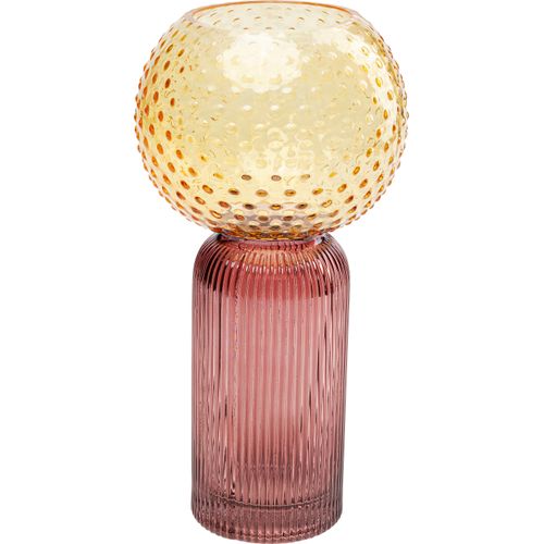 4025621522652 - Tischvase DESIGN Vase Marvelous Duo Gelb Lila 31cm gelb B15cm H305cm T15cm Glas Vasen