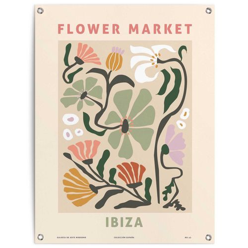 8714597638219 - Poster REINDERS Flower Market rosa (farbe bild(er) rosa) B60cm H80cm T01cm Leinwand Bilder Outdoor für Garten oder Balkon