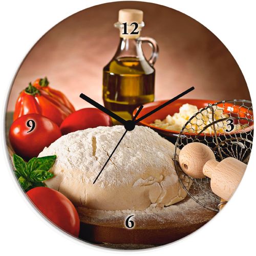 4055327067294 - Wanduhr ARTLAND Teig für Pizza Wanduhren Gr T 18 cm Quarzuhr beige (natur) Wanduhren wahlweise mit Quarz- oder Funhuhrwerk lautlos ohne Tickgeräusche 4055327067294 - Wanduhr ARTLAND Teig für Pizza Wanduhren Gr T 18 cm Quarzuhr beige (natur) Wanduhren wahlweise mit Quarz- oder Funhuhrwerk lautlos ohne Tickgeräusche