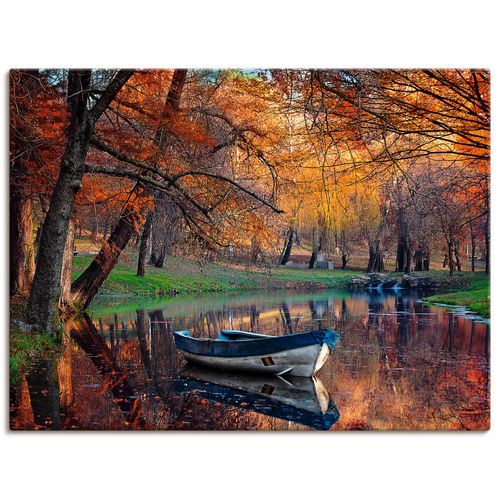 4055327783637 - Wandbild ARTLAND Bunte Herbstlandschaft Bilder Gr B H 80 cm x 60 cm Leinwandbild Boote & Schiffe Querformat 1 St orange Bild Leinwandbild Kunstdrucke Bilder als Leinwandbild Wandaufkleber oder Poster in versch Größen 4055327783637 - Wandbild ARTLAND Bunte Herbstlandschaft Bilder Gr B H 80 cm x 60 cm Leinwandbild Boote & Schiffe Querformat 1 St orange Bild Leinwandbild Kunstdrucke Bilder als Leinwandbild Wandaufkleber oder Poster in versch Größen