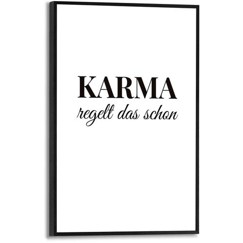 8714597587159 - Poster REINDERS Karma Bilder Gr B H T 20 cm x 30 cm x 16 cm schwarz (schwarz weiß) Poster