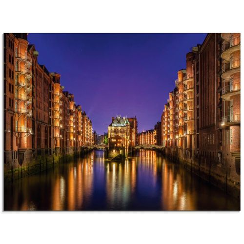 4055327990158 - Glasbild ARTLAND Hamburg Speicherstadt bei Nacht Bilder Gr B H 80 cm x 60 cm Glasbild Gebäude Querformat 1 St goldfarben Bild Glasbild Glasbilder Bilder in verschiedenen Größen 4055327990158 - Glasbild ARTLAND Hamburg Speicherstadt bei Nacht Bilder Gr B H 80 cm x 60 cm Glasbild Gebäude Querformat 1 St goldfarben Bild Glasbild Glasbilder Bilder in verschiedenen Größen