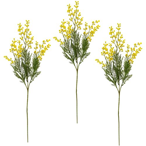 4019844783204 - Kunstblume IGEA Mimosen Zweig gelb B24cm H68cm Obermaterial 100% Kunststoff Kunstpflanzen 3er Set 4019844783204 - Kunstblume IGEA Mimosen Zweig gelb B24cm H68cm Obermaterial 100% Kunststoff Kunstpflanzen 3er Set