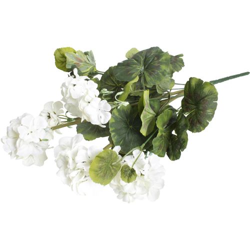 5415070704317 - Kunstblume BOTANIC-HAUS Geranie mit 9 Stielen beige (creme weiß) B25cm H47cm T25cm Ø25cm Kunststoff Kunstpflanzen