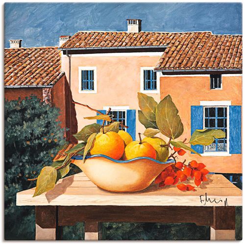 4055327827539 - Wandbild ARTLAND Reife Granatäpfel I Bilder Gr B H 70 cm x 70 cm Leinwandbild Arrangements 1 St orange Bild Kunstdruck Poster Bilder als Leinwandbild Wandaufkleber oder in versch Größen