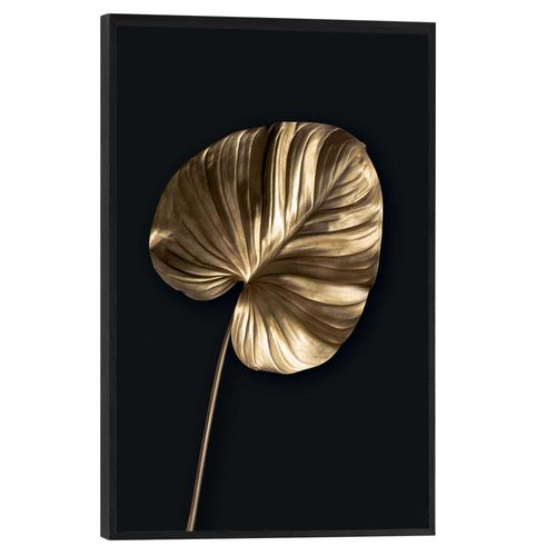 8714597636505 - Wandbild REINDERS Palmenblatt Gold Bilder Gr B H T 20 cm x 30 cm x 16 cm goldfarben (gold) Kunstdrucke