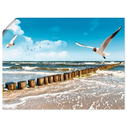 4055327638203 - Wandbild ARTLAND Ostsee Bilder Gr B H 80 cm x 60 cm Poster Gewässer Querformat 1 St blau Bild Metallbild Metallbilder Bilder als Alubild Leinwandbild Wandaufkleber oder Poster in versch Größen