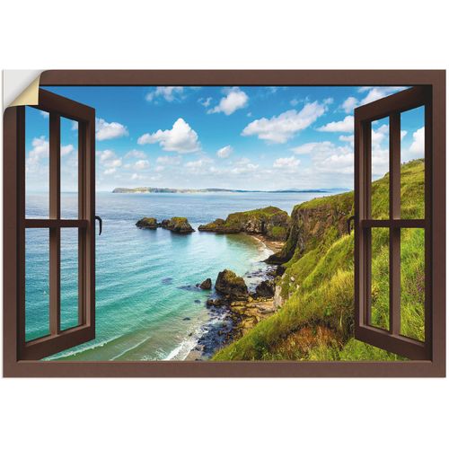 4062144599976 - Wandbild ARTLAND Küstenweg in Nordirland durchs Fenster Bilder Gr B H 70 cm x 50 cm Wandaufkleber - Vinyl Meer Bilder Querformat 1 St grün Kunstdrucke als Alubild Leinwandbild Wandaufkleber oder Poster in versch Größen 4062144599976 - Wandbild ARTLAND Küstenweg in Nordirland durchs Fenster Bilder Gr B H 70 cm x 50 cm Wandaufkleber - Vinyl Meer Bilder Querformat 1 St grün Kunstdrucke als Alubild Leinwandbild Wandaufkleber oder Poster in versch Größen