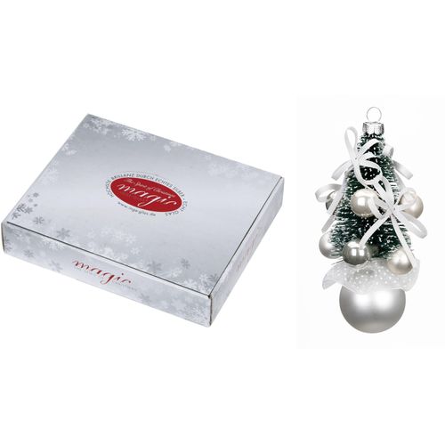 4061752011849 - Christbaumschmuck MAGIC BY INGE Frosty Silver silber (silberfarben) H115cm Glas Weihnachtsbaumschmuck Weihnachtsbaumschmuck Weihnachtsanhänger Weihnachtsbaumklammer Weihnachtsbaumschleife Weihnachtsbaumspitze Bäumchen