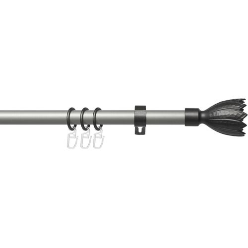 4016318379154 - Gardinenstange Lan Flower Liedeco Ø 20 mm 1-läufig Fixmaß mit Bohren verschraubt Metall 1-läufig im Fixmaß Ø 20 mm silberfarben 4016318379154 - Gardinenstange Lan Flower Liedeco Ø 20 mm 1-läufig Fixmaß mit Bohren verschraubt Metall 1-läufig im Fixmaß Ø 20 mm silberfarben