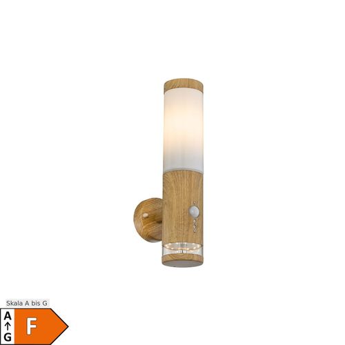 9007371476268 - Aussenleuchte Außenlampe Bewegungsmelder Edelstahl mit Bewegungsmelder Wandlampe Aussen Edelstahl Holz Optik mit Deko led 1x E27 BxH 85 x 35 cm 9007371476268 - Aussenleuchte Außenlampe Bewegungsmelder Edelstahl mit Bewegungsmelder Wandlampe Aussen Edelstahl Holz Optik mit Deko led 1x E27 BxH 85 x 35 cm