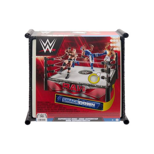 0194735115549 - HLN13 - WWE - Wrestling Boxring mit RAW & SmackDown Aufklebern – kompatibel mit WWE Figuren 0194735115549 - HLN13 - WWE - Wrestling Boxring mit RAW & SmackDown Aufklebern – kompatibel mit WWE Figuren