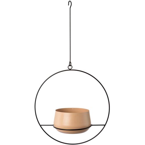 4064118142607 - Übertopf CREATIV HOME Pflanzgefäß braun (caramel) B36cm H36cm T18cm Metall Pflanzgefäße