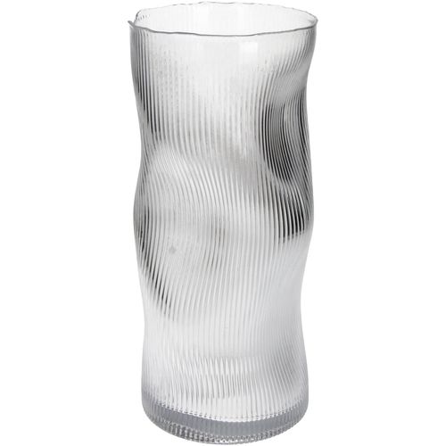 8719533384090 - Vase STRIPE klar (BHT 14x30x14 cm) BHT 14x30x14 cm weiß Blumenvase Blumengefäß 8719533384090 - Vase STRIPE klar (BHT 14x30x14 cm) BHT 14x30x14 cm weiß Blumenvase Blumengefäß