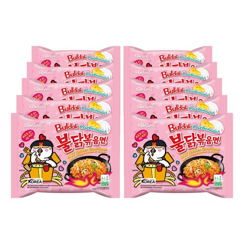 8801073131408 - Samyang Buldak Ramen Hot Chicken Carbonara 130 g 10er Pack 8801073131408 - Samyang Buldak Ramen Hot Chicken Carbonara 130 g 10er Pack