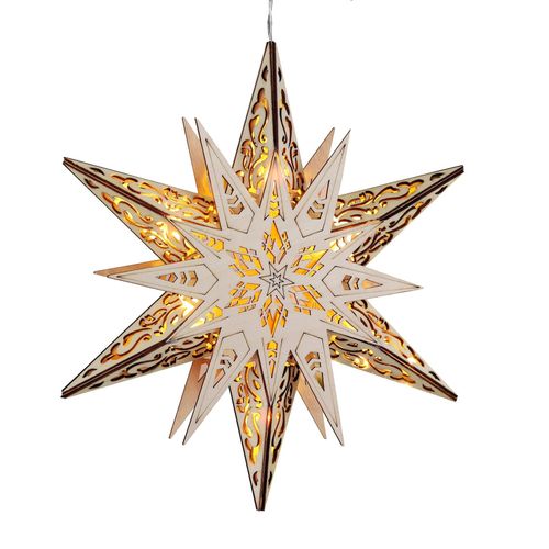 4260634979585 - Weihnachtsstern aus Holz Ø 30 cm