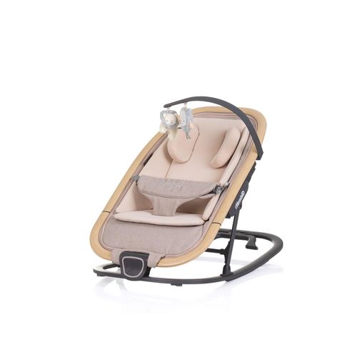 3800931063610 - Babywippe Senso Holzoptik Spielbogen Kopfstütze 3-Punkt-Gurt faltbar beige 3800931063610 - Babywippe Senso Holzoptik Spielbogen Kopfstütze 3-Punkt-Gurt faltbar beige