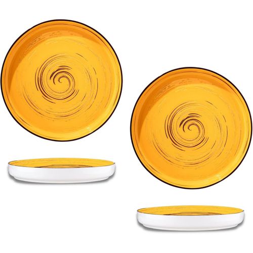 8682455438168 - Wilmax Flache Gourmetteller SPIRAL 2er-Set – 23 cm – Elegante Form Spiralmuster