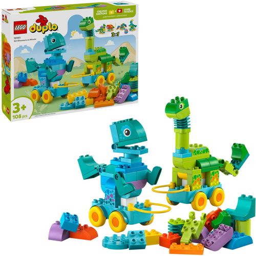 5702017816647 - 10451 DUPLO Town Dinos auf Rädern 3-in-1-Set Konstruktionsspielzeug 5702017816647 - 10451 DUPLO Town Dinos auf Rädern 3-in-1-Set Konstruktionsspielzeug