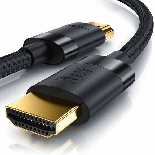 4062861843925 - Primewire - 10m High Speed 8K HDMI Kabel 21 mit Ethernet ARC 3D 4K Ultra HD 7680x4320 @ 120 Hz PS4 360 TV OLED PC Laptop Beamer Monitor - Schwarz 4062861843925 - Primewire - 10m High Speed 8K HDMI Kabel 21 mit Ethernet ARC 3D 4K Ultra HD 7680x4320 @ 120 Hz PS4 360 TV OLED PC Laptop Beamer Monitor - Schwarz