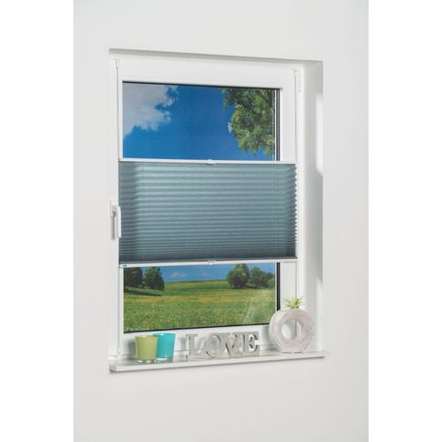 4260130363147 - K-HOME Plissee »Klemmfix Pisa« Lichtschutz ohne Bohren verspannt Crushed-Optik