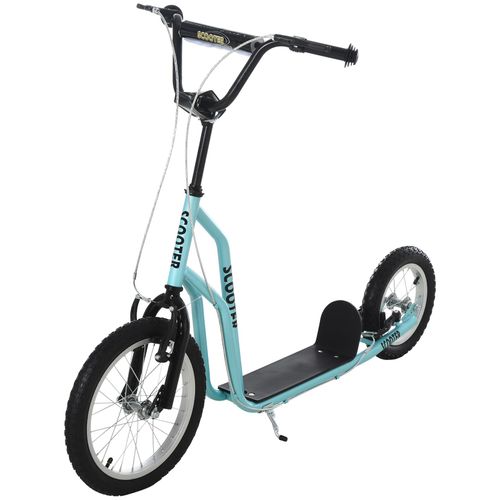 4251774964562 - Kinderroller mit Handbremse 135 x 58 x 88-94 cm (LxBxH) Kinderscooter Cityroller Tretroller mit Luftreifen