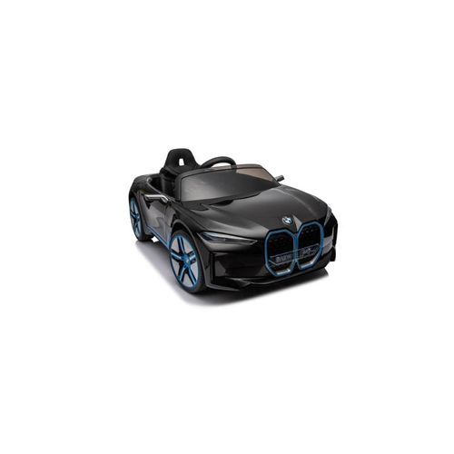 4260259878485 - ES-Toys Kinder Elektroauto BMW I4 MP3 Bluetooth EVA-Reifen Gurt bis 6 km h schwarz