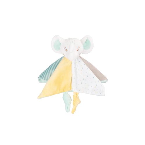 3801201013236 - Kikkaboo Baby Schmusetuch Doudou Rassel Kuscheltier Einschlafhilfe ab Geburt gelb