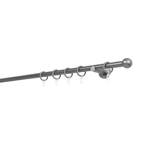 4066866105910 - Gardinenstange MYDECO 20mm Ball Wandträger 65 cm Gardinenstangen Gr L 120 cm 1 läufig grau (anthrazit) Gardinenstangen Wandmontage 4066866105910 - Gardinenstange MYDECO 20mm Ball Wandträger 65 cm Gardinenstangen Gr L 120 cm 1 läufig grau (anthrazit) Gardinenstangen Wandmontage