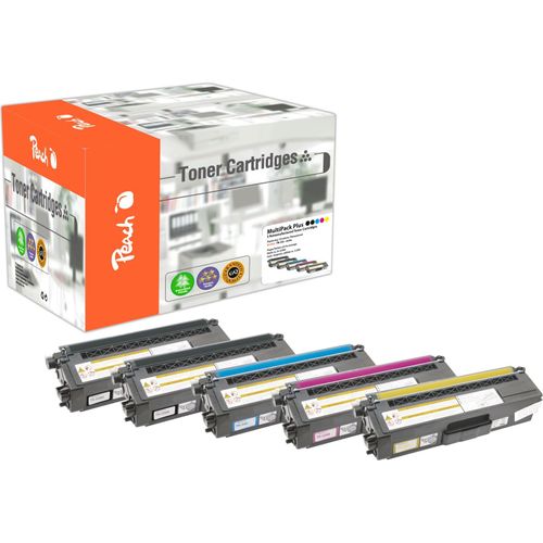 7640173438380 - B326 5 Tonermodule XL (2*bk c m y) ersetzt Brother TN-326 für zB Brother MFCL 8650 CDW Brother DCPL 8400 CDN Brother DCPL 8450 CDW (wiederaufbereitet)