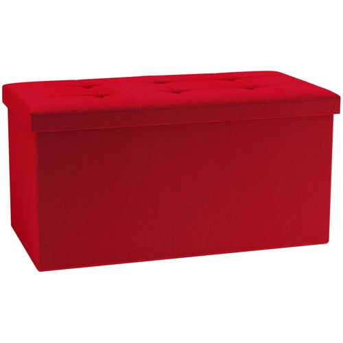 4051814446498 - Stoff Sitzbank Maße ca H 38 x B 76 x T 38 cm Kiste für flexiblen Einsatz in allen Wohnräumen Aufbewahrungsbox Sitztruhe - Boxas
