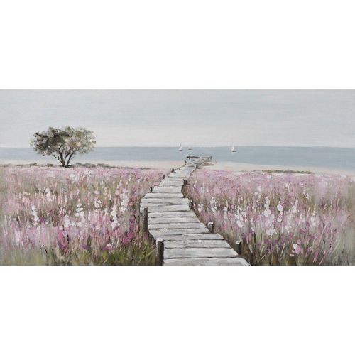 4050743047110 - Gemälde HOLZSTEG ZUM STRAND (LBH 70x140x380 cm) LBH 70x140x380 cm bunt Bild Kunstdruck Wandbild