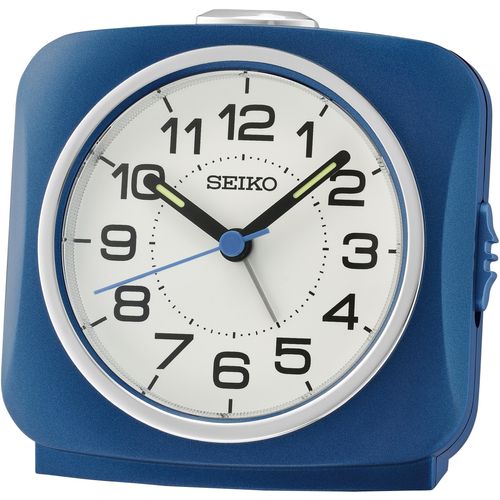 4517228839672 - Quarzwecker SEIKO QHE194L blau Wecker Wecker Piepalarm durchlaufende Sekunde Schlafzimmer Reisewecker 4517228839672 - Quarzwecker SEIKO QHE194L blau Wecker Wecker Piepalarm durchlaufende Sekunde Schlafzimmer Reisewecker