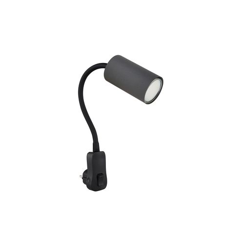 9007371543304 - Steckerleuchte Schwanenhals schwarz graphit H 43 cm 9007371543304 - Steckerleuchte Schwanenhals schwarz graphit H 43 cm