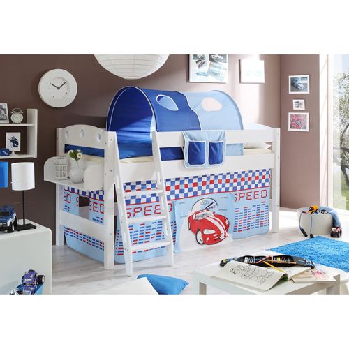 4251105901679 - TiCAA Hochbett Kenny R Kiefer Weiß Motiv 4251105901679 - TiCAA Hochbett Kenny R Kiefer Weiß Motiv
