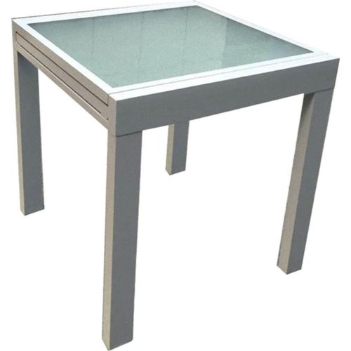 4059865303814 - Ausziehtisch 65 130x65 Garten Terrasse Alu Glas Tisch Esstisch