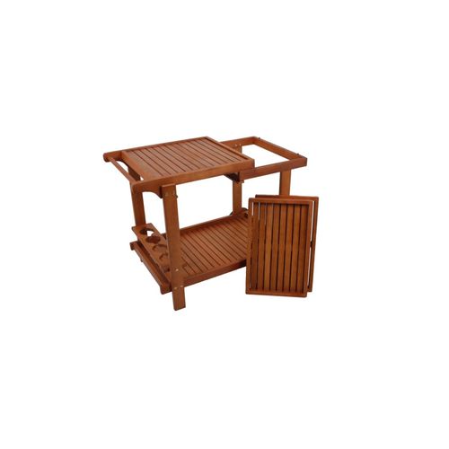 4059865306983 - Servierwagen Hayward Eukalyptus Holz Teewagen Küchenwagen