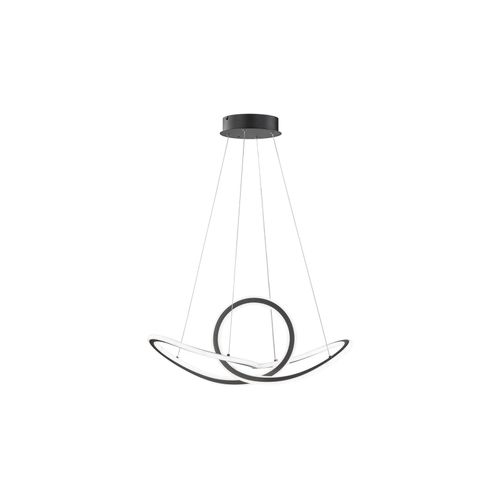 4003474393193 - Wofi - led Hängeleuchte dimmbar Esszimmerleuchte Deckenlampe led hängend Fernbedienung cct Memoryfunktion dimmbar Metall schwarz 1x led 53W 4700Lm 4003474393193 - Wofi - led Hängeleuchte dimmbar Esszimmerleuchte Deckenlampe led hängend Fernbedienung cct Memoryfunktion dimmbar Metall schwarz 1x led 53W 4700Lm