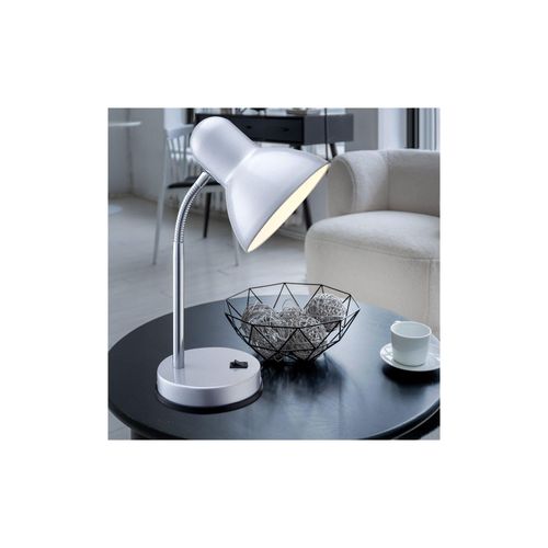 9007371106639 - - Funktionale Schreibtischlampe Tischleuchte basic in Silber Flexrohr 9007371106639 - - Funktionale Schreibtischlampe Tischleuchte basic in Silber Flexrohr