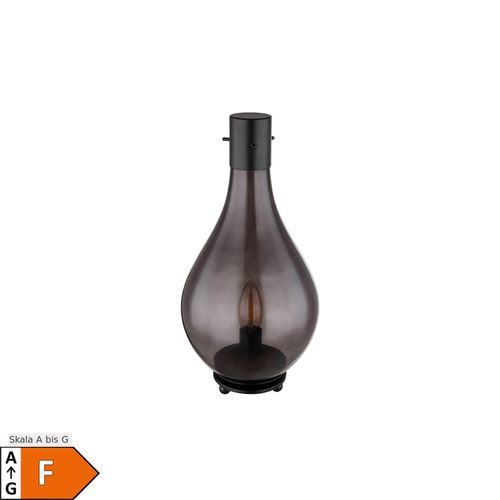 9007371472376 - LED Tischleuchte Glas rauch schwarz H 35 cm 9007371472376 - LED Tischleuchte Glas rauch schwarz H 35 cm