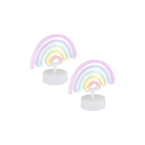 9007371577378 - 2x LED Tischleuchte Regenbogen weiß Neonleuchte H 195 cm