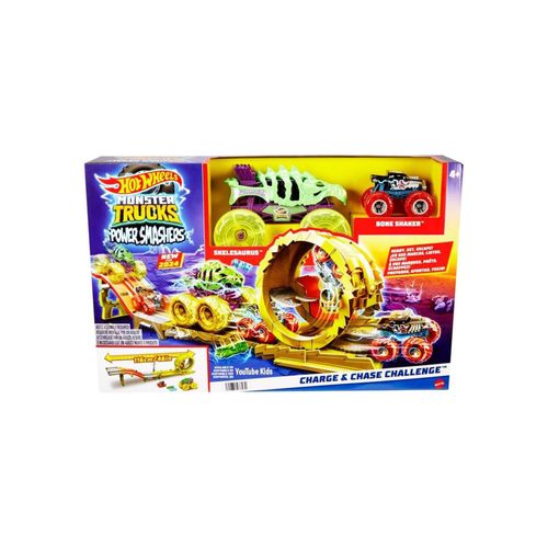 0194735237470 - HXT05-1 - Hot Wheels - Monster Trucks - Power Smashers - Power Verfolgungsjagd Spielset mit zwei Fahrzeugen 0194735237470 - HXT05-1 - Hot Wheels - Monster Trucks - Power Smashers - Power Verfolgungsjagd Spielset mit zwei Fahrzeugen