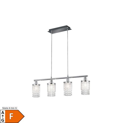 4017807652055 - LED Hängeleuchte Kristalle Glas chrom klar 80 cm POSH 4017807652055 - LED Hängeleuchte Kristalle Glas chrom klar 80 cm POSH