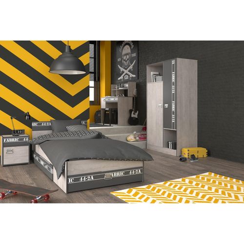 3480940293408 - Kinder- und Jugendzimmer 5-tlg Fabric 12 Esche-grau
