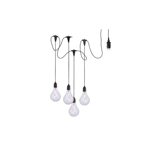 4043689970123 - Led Lichterkette Enni in Schwarz 4x 045W 72lm IP44 - Schwarz - Leuchten Direkt 4043689970123 - Led Lichterkette Enni in Schwarz 4x 045W 72lm IP44 - Schwarz - Leuchten Direkt
