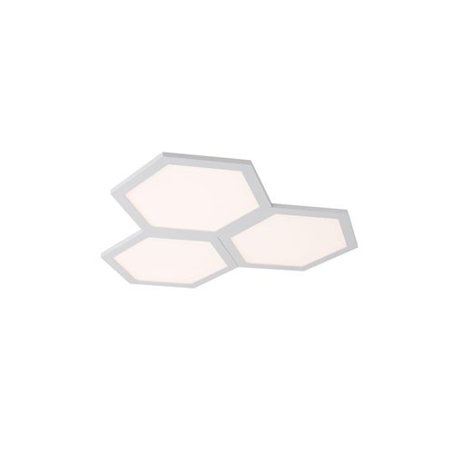 9007371539338 - LED Deckenleuchte opal 3 flammig modern L 52cm